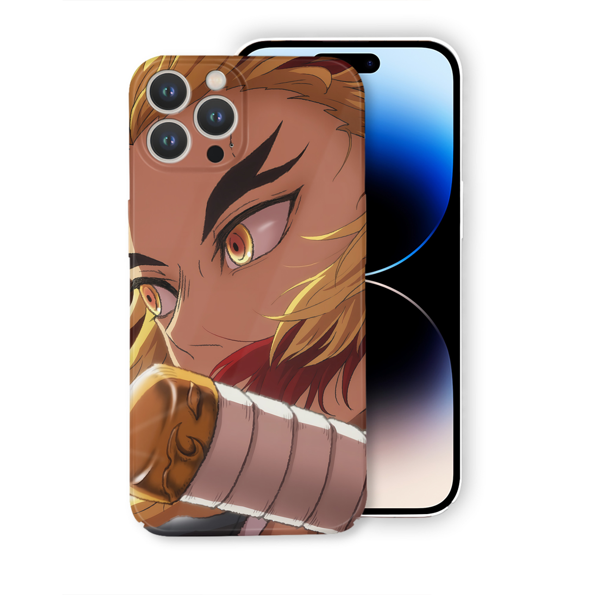 （画像用） 炎柱-煉󠄁獄 杏寿郎／れんごく きょうじゅろう Rengoku Kyoujurou 【iPhone 14シリーズ対応】ハードケース
